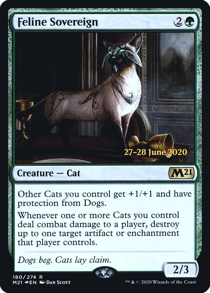 Feline Sovereign [Core Set 2021 Prerelease Promos] | Tables and Towers