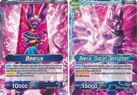 Beerus // Beerus, God of Destruction (BT1-029) [Galactic Battle] | Tables and Towers