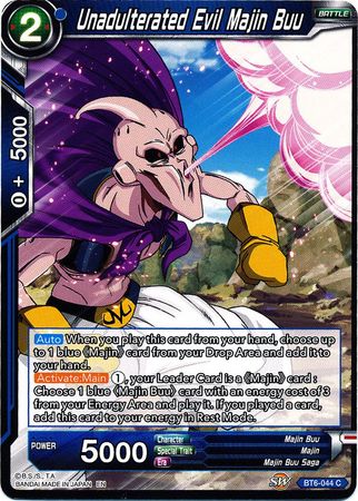 Unadulterated Evil Majin Buu (BT6-044) [Destroyer Kings] | Tables and Towers