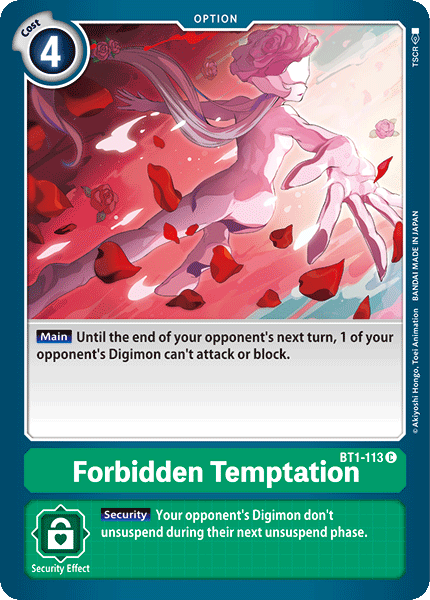 Forbidden Temptation [BT1-113] [Release Special Booster Ver.1.0] | Tables and Towers