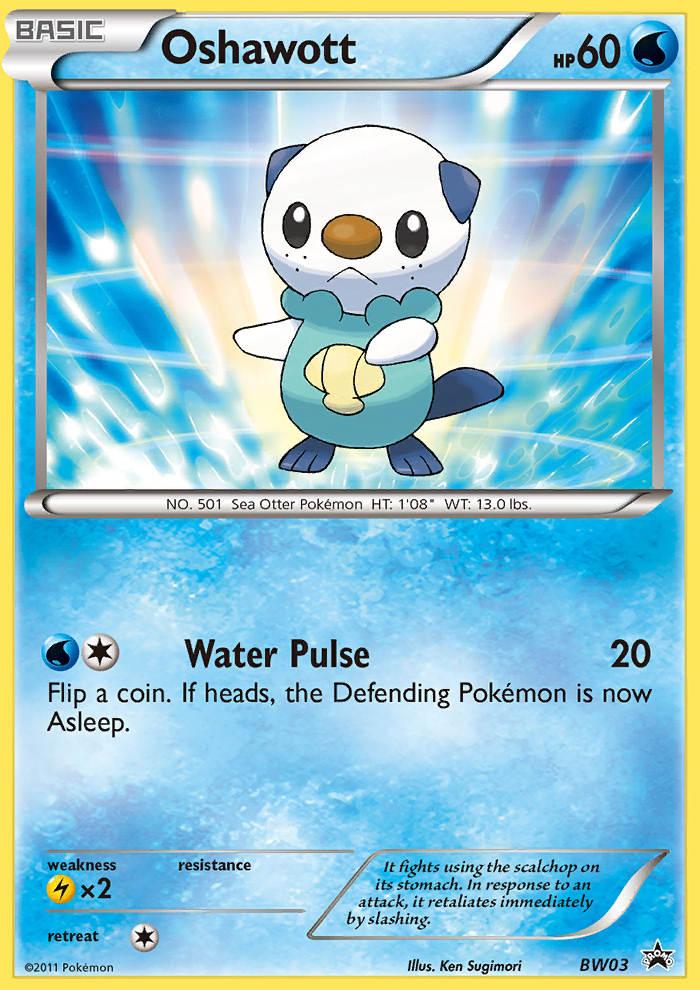 Oshawott (BW03) [Black & White: Black Star Promos] | Tables and Towers