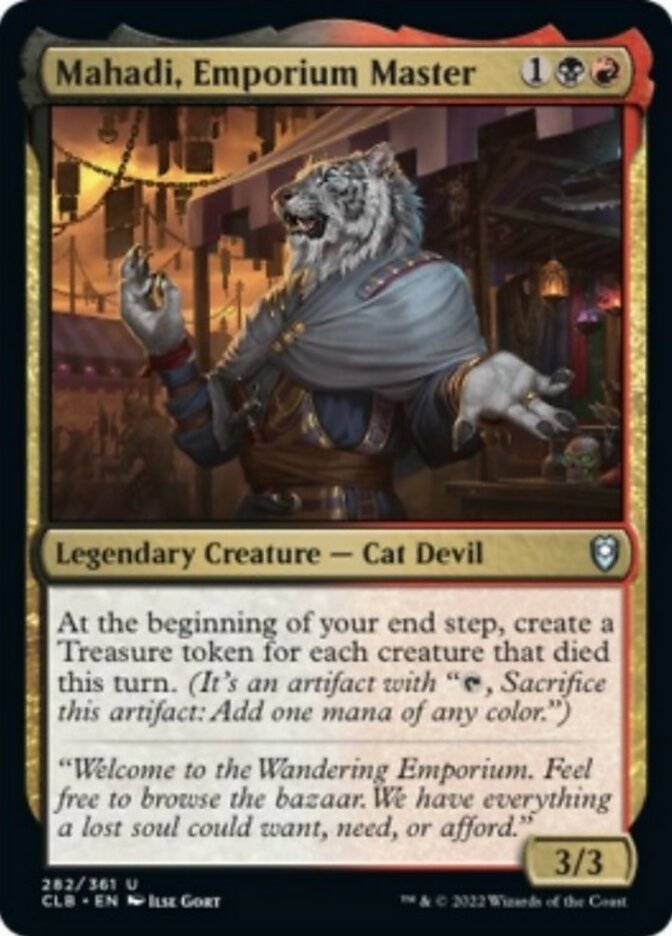 Mahadi, Emporium Master [Commander Legends: Battle for Baldur's Gate] | Tables and Towers