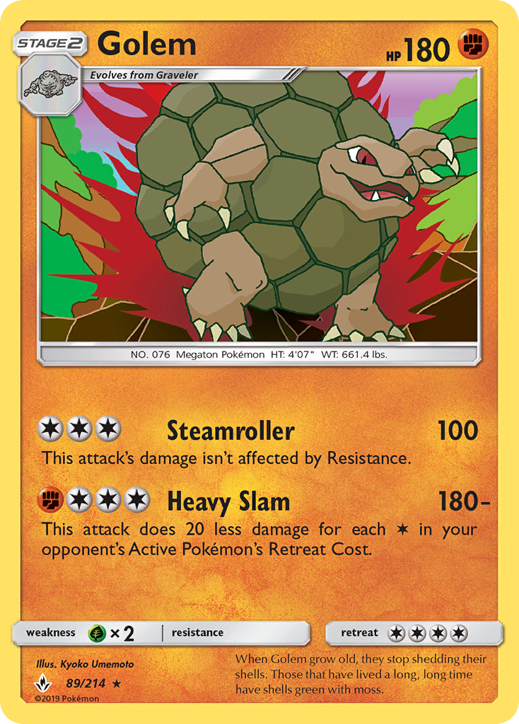 Golem (89/214) [Sun & Moon: Unbroken Bonds] | Tables and Towers