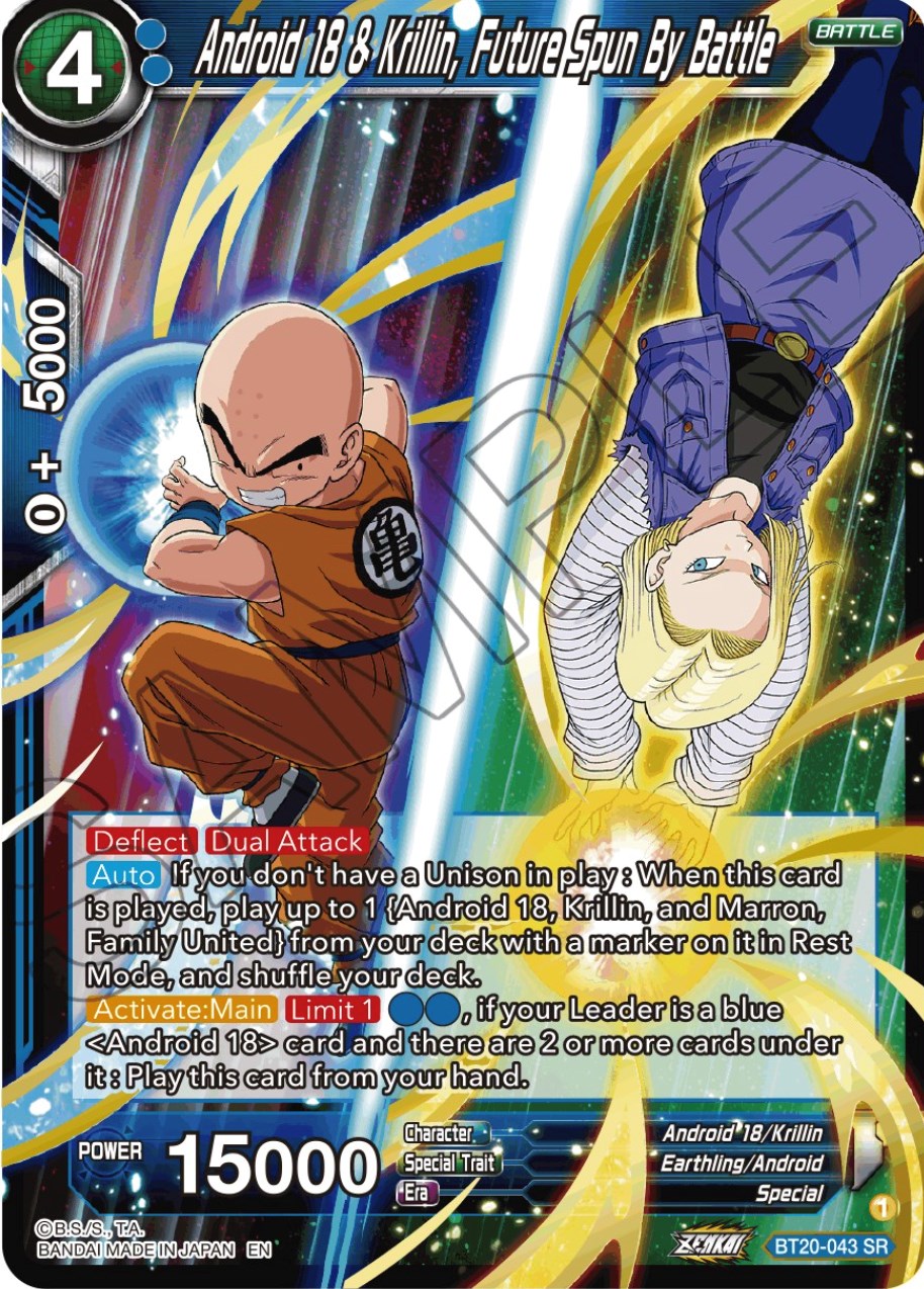 Android 18 & Krillin, Future Spun By Battle (BT20-043) [Power Absorbed] | Tables and Towers