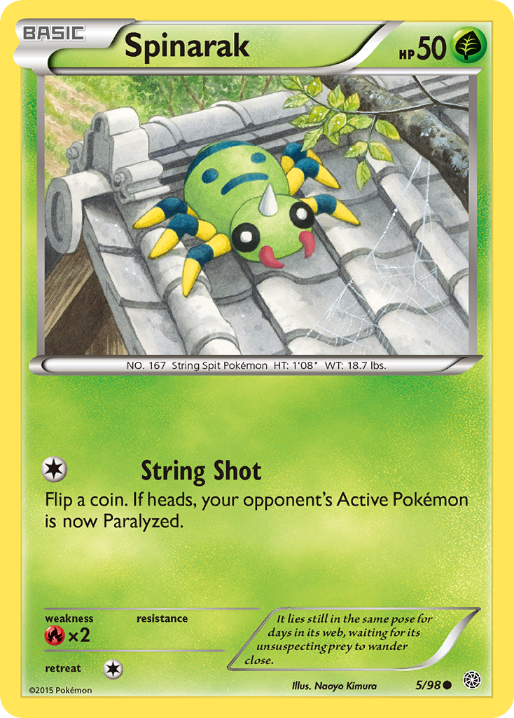 Spinarak (5/98) [XY: Ancient Origins] | Tables and Towers