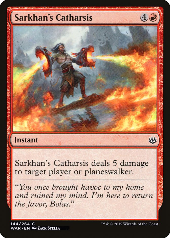 Sarkhan's Catharsis [War of the Spark] | Tables and Towers