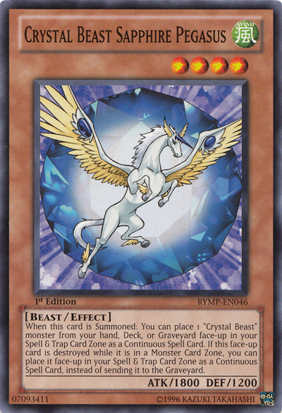 Crystal Beast Sapphire Pegasus [RYMP-EN046] Common | Tables and Towers