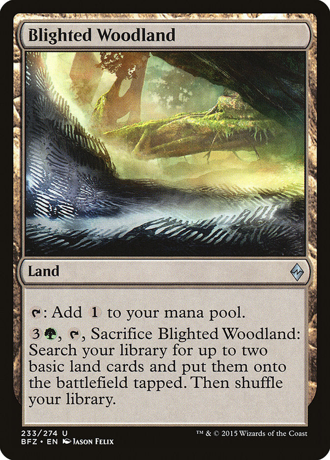 Blighted Woodland [Battle for Zendikar] | Tables and Towers