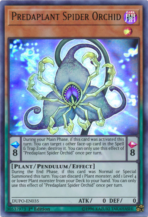 Predaplant Spider Orchid [DUPO-EN035] Ultra Rare | Tables and Towers