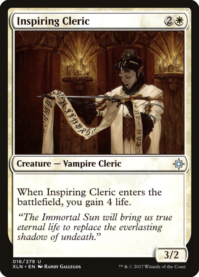 Inspiring Cleric [Ixalan] | Tables and Towers