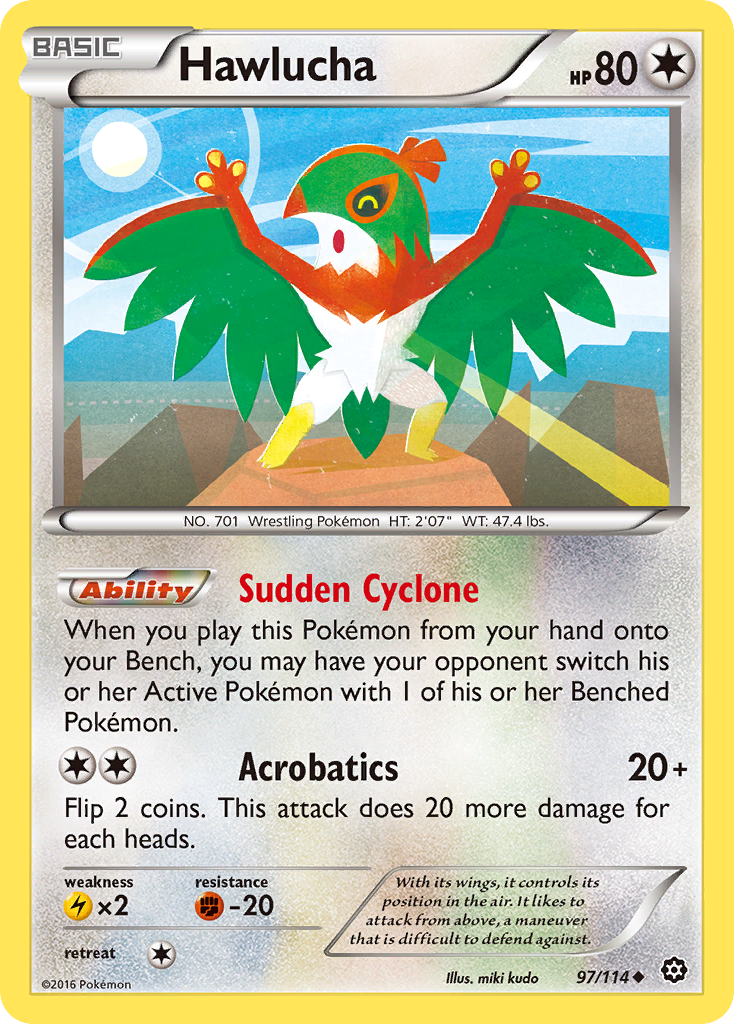 Hawlucha (97/114) [XY: Steam Siege] | Tables and Towers