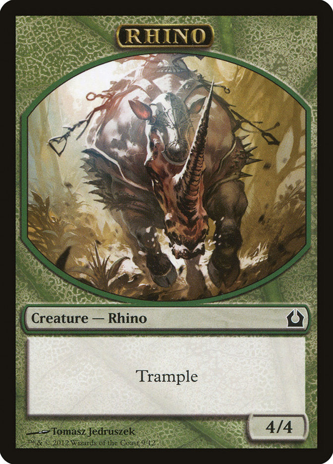 Rhino Token [Return to Ravnica Tokens] | Tables and Towers