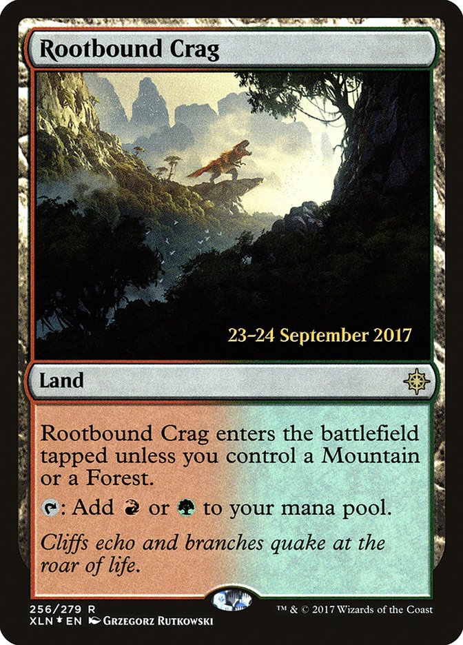 Rootbound Crag [Ixalan Prerelease Promos] | Tables and Towers