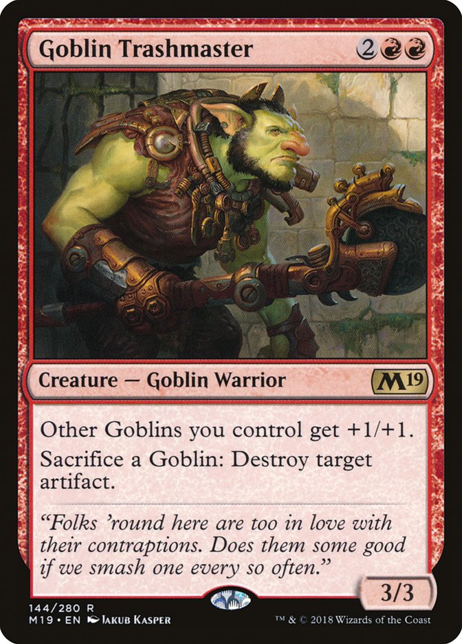 Goblin Trashmaster [Core Set 2019] | Tables and Towers