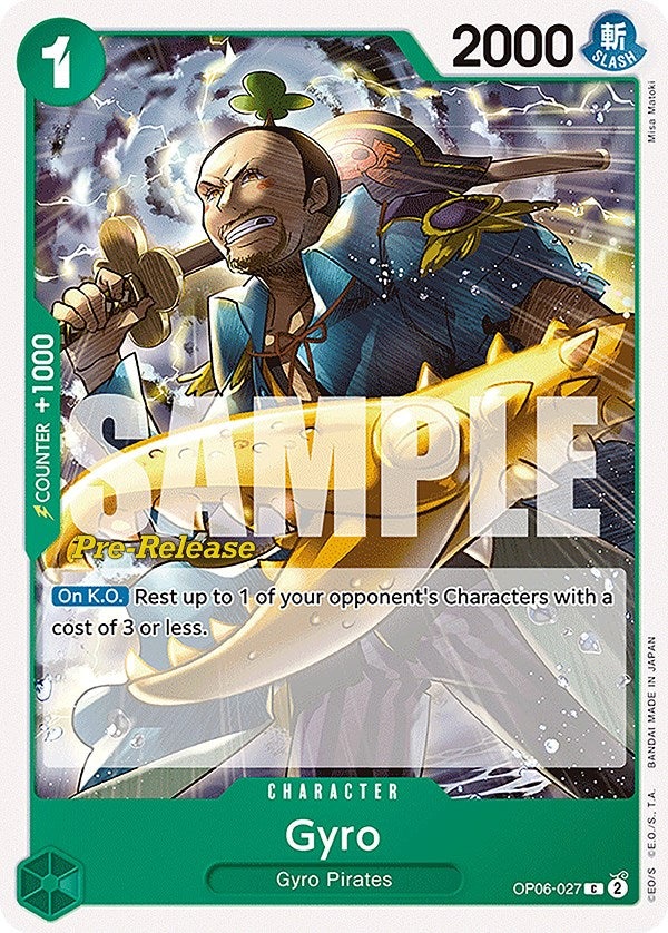 Gyro [Wings of the Captain Pre-Release Cards] | Tables and Towers