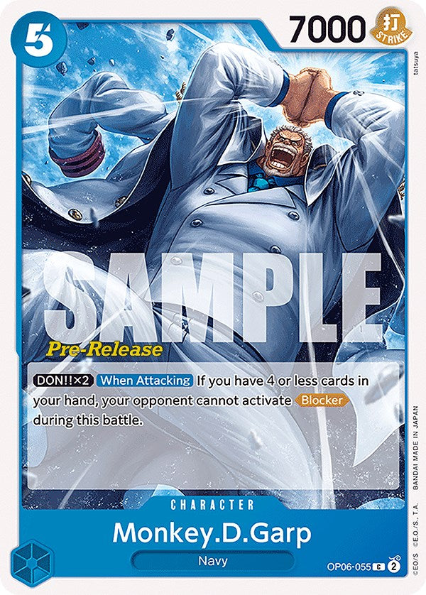 Monkey.D.Garp [Wings of the Captain Pre-Release Cards] | Tables and Towers