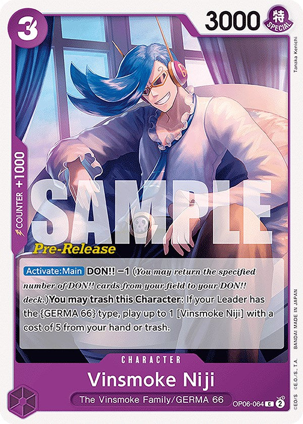 Vinsmoke Niji (064) [Wings of the Captain Pre-Release Cards] | Tables and Towers