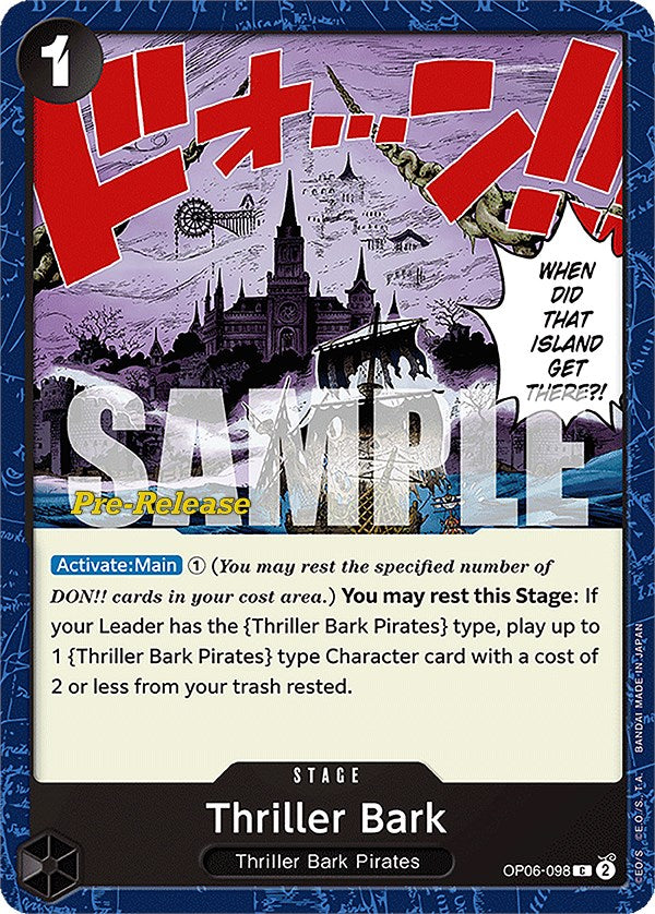 Thriller Bark [Wings of the Captain Pre-Release Cards] | Tables and Towers