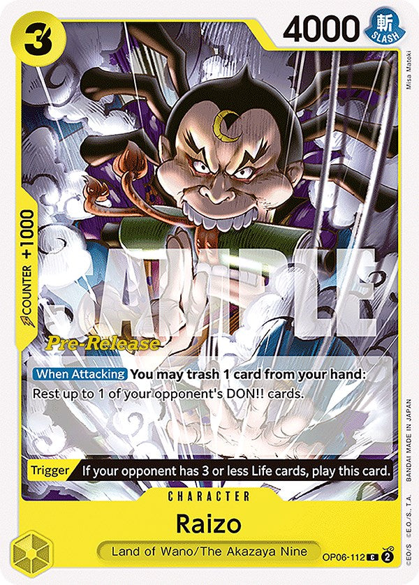 Raizo [Wings of the Captain Pre-Release Cards] | Tables and Towers