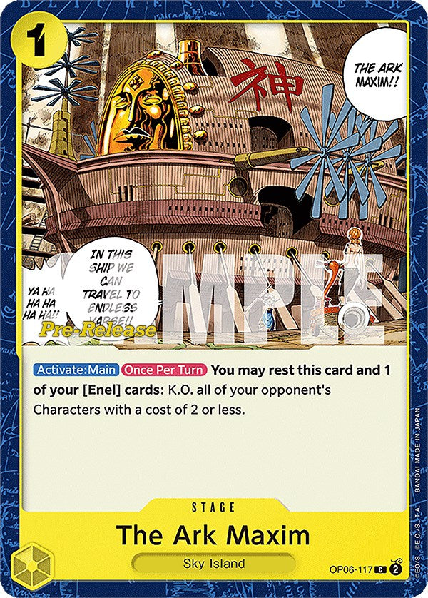 The Ark Maxim [Wings of the Captain Pre-Release Cards] | Tables and Towers