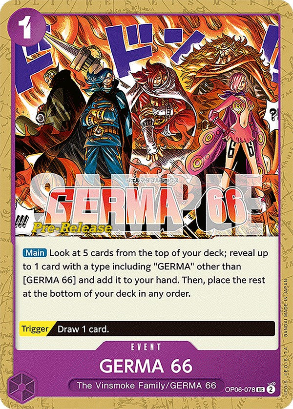 GERMA 66 [Wings of the Captain Pre-Release Cards] | Tables and Towers