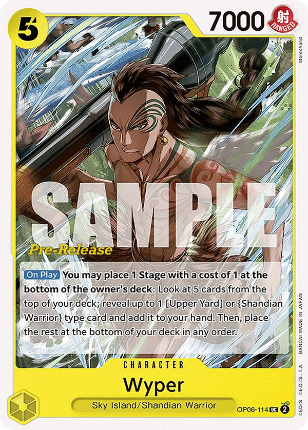 Wyper [Wings of the Captain Pre-Release Cards] | Tables and Towers