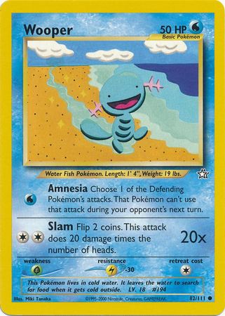 Wooper (82/111) [Neo Genesis Unlimited] | Tables and Towers