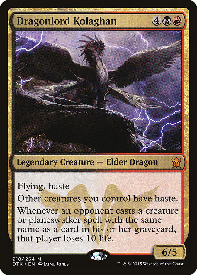 Dragonlord Kolaghan [Dragons of Tarkir] | Tables and Towers