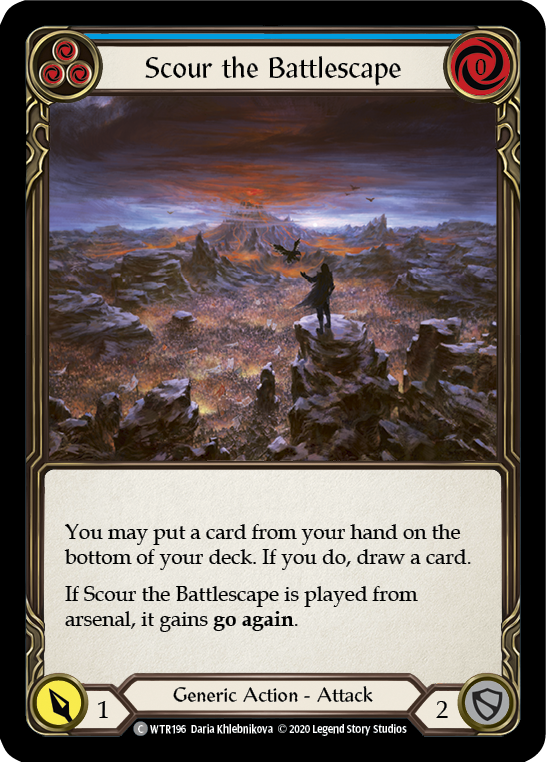 Scour the Battlescape (Blue) [U-WTR196] (Welcome to Rathe Unlimited)  Unlimited Normal | Tables and Towers