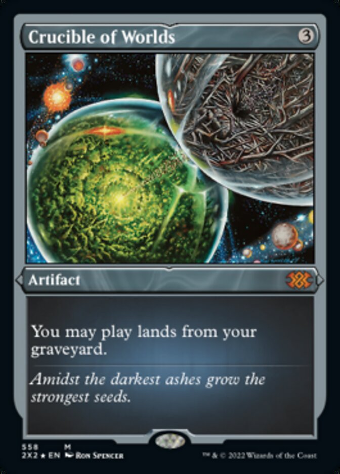 Crucible of Worlds (Foil Etched) [Double Masters 2022] | Tables and Towers