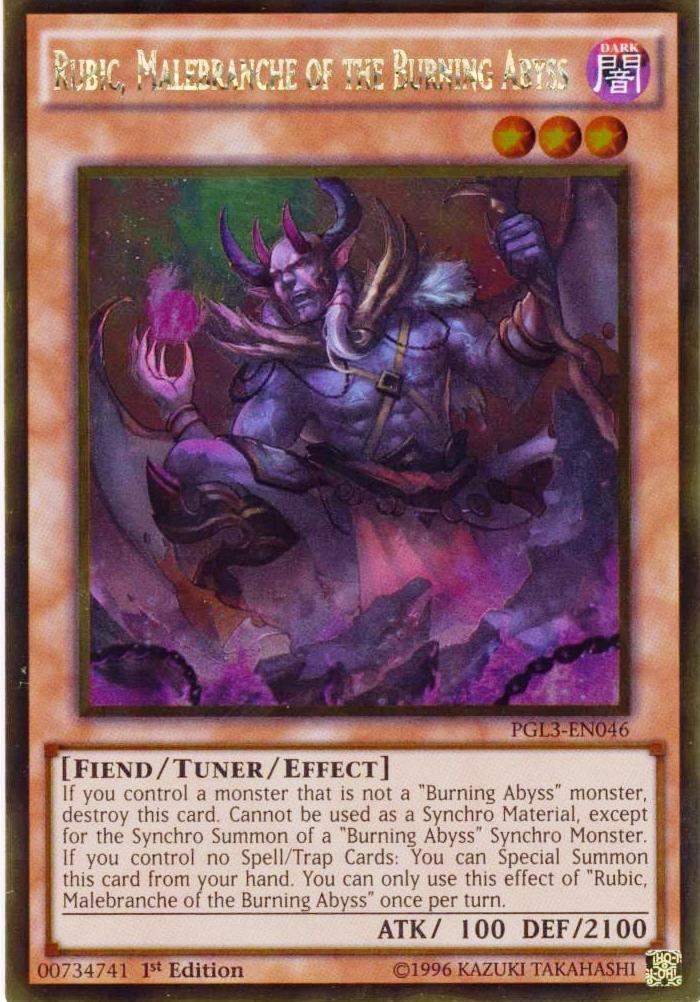 Rubic, Malebranche of the Burning Abyss [PGL3-EN046] Gold Rare | Tables and Towers