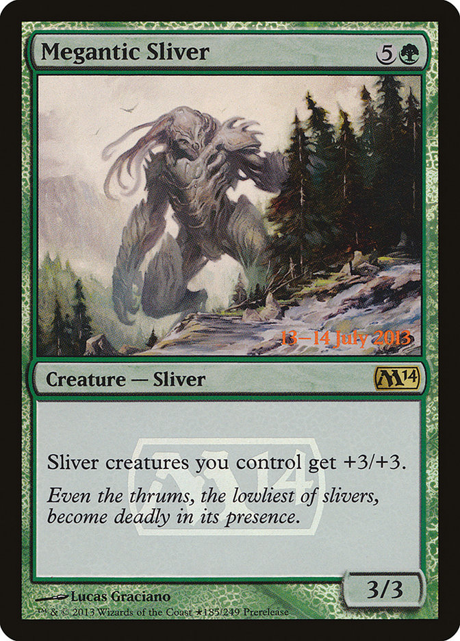 Megantic Sliver [Magic 2014 Prerelease Promos] | Tables and Towers