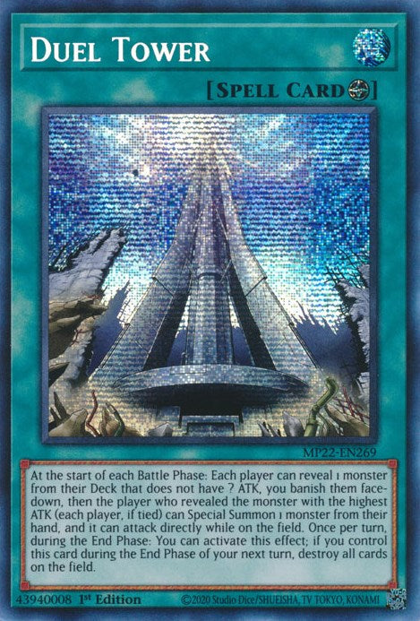 Duel Tower [MP22-EN269] Prismatic Secret Rare | Tables and Towers