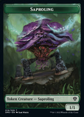 Saproling // Zombie Double-Sided Token [Dominaria United Tokens] | Tables and Towers