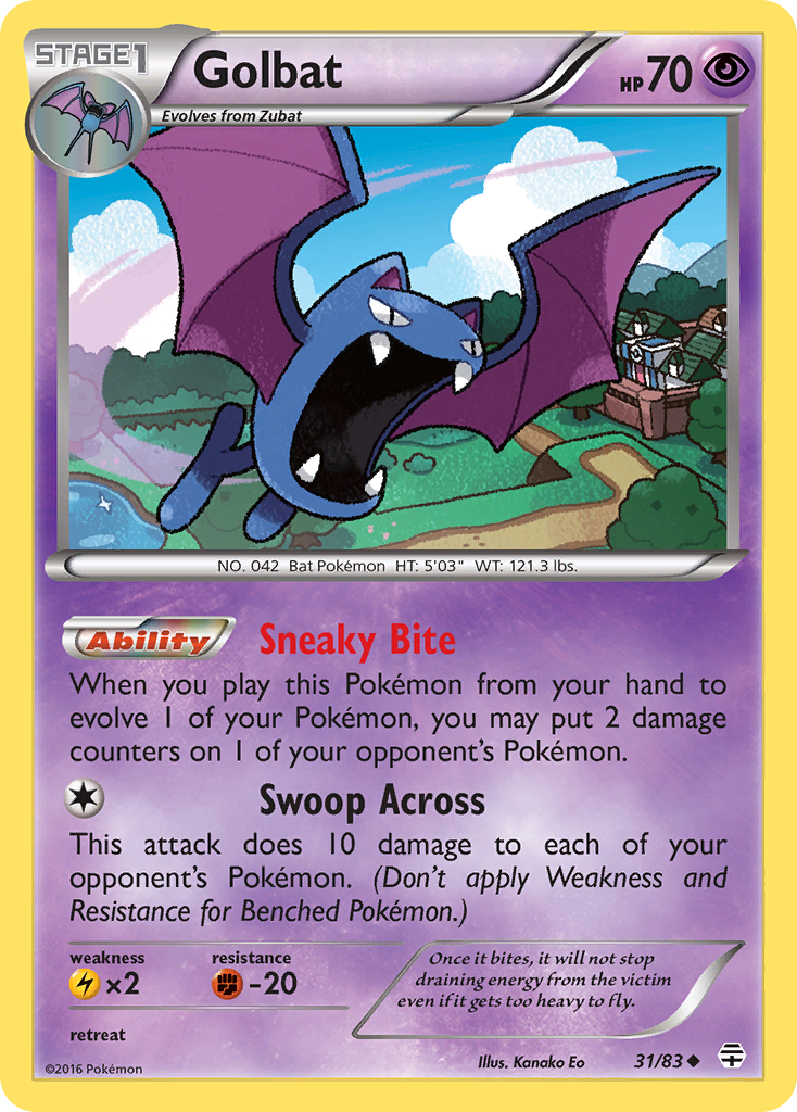 Golbat (31/83) [XY: Generations] | Tables and Towers