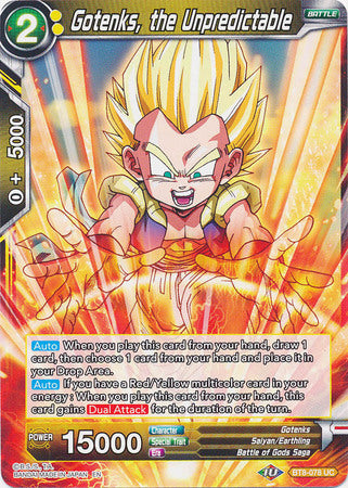 Gotenks, the Unpredictable (BT8-078) [Malicious Machinations] | Tables and Towers