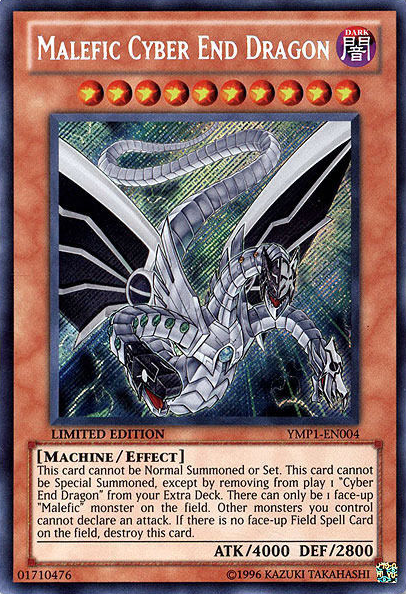 Malefic Cyber End Dragon [YMP1-EN004] Secret Rare | Tables and Towers