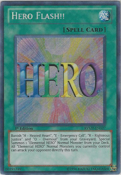 Hero Flash!! [RYMP-EN027] Secret Rare | Tables and Towers