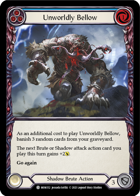 Unworldly Bellow (Blue) [MON152] (Monarch)  1st Edition Normal | Tables and Towers