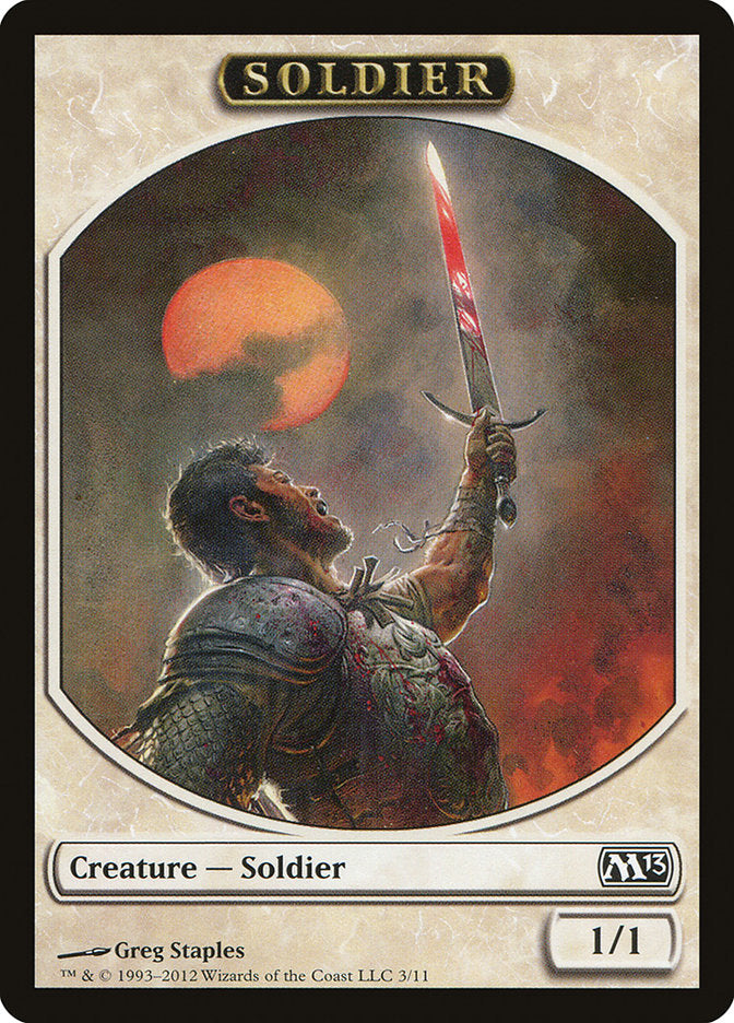 Soldier Token [Magic 2013 Tokens] | Tables and Towers