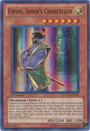 Enishi, Shien's Chancellor [LCGX-EN241] Super Rare | Tables and Towers