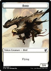 Bird (001) // Sculpture Double-Sided Token [Commander 2019 Tokens] | Tables and Towers