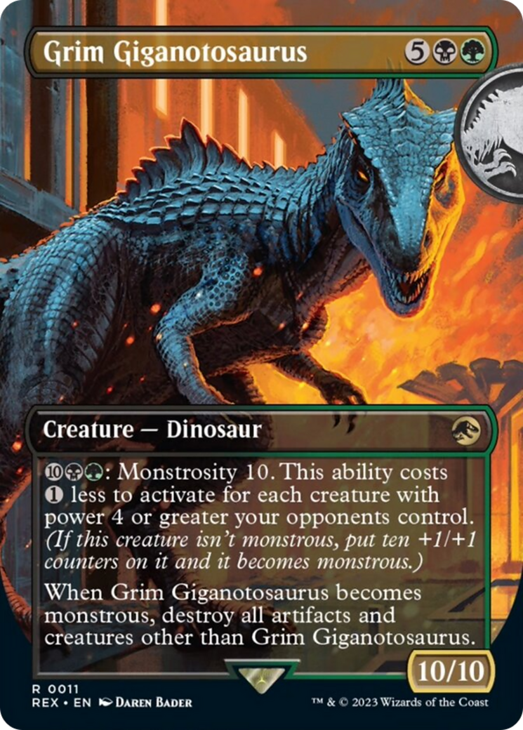 Grim Giganotosaurus (Borderless) [Jurassic World Collection] | Tables and Towers