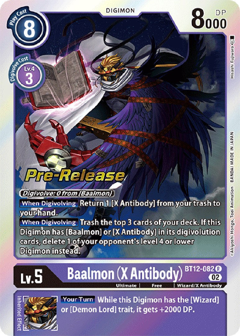 Baalmon (X Antibody) [BT12-082] [Across Time Pre-Release Cards] | Tables and Towers