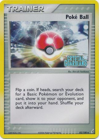 Poke Ball (82/100) (Stamped) [EX: Crystal Guardians] | Tables and Towers