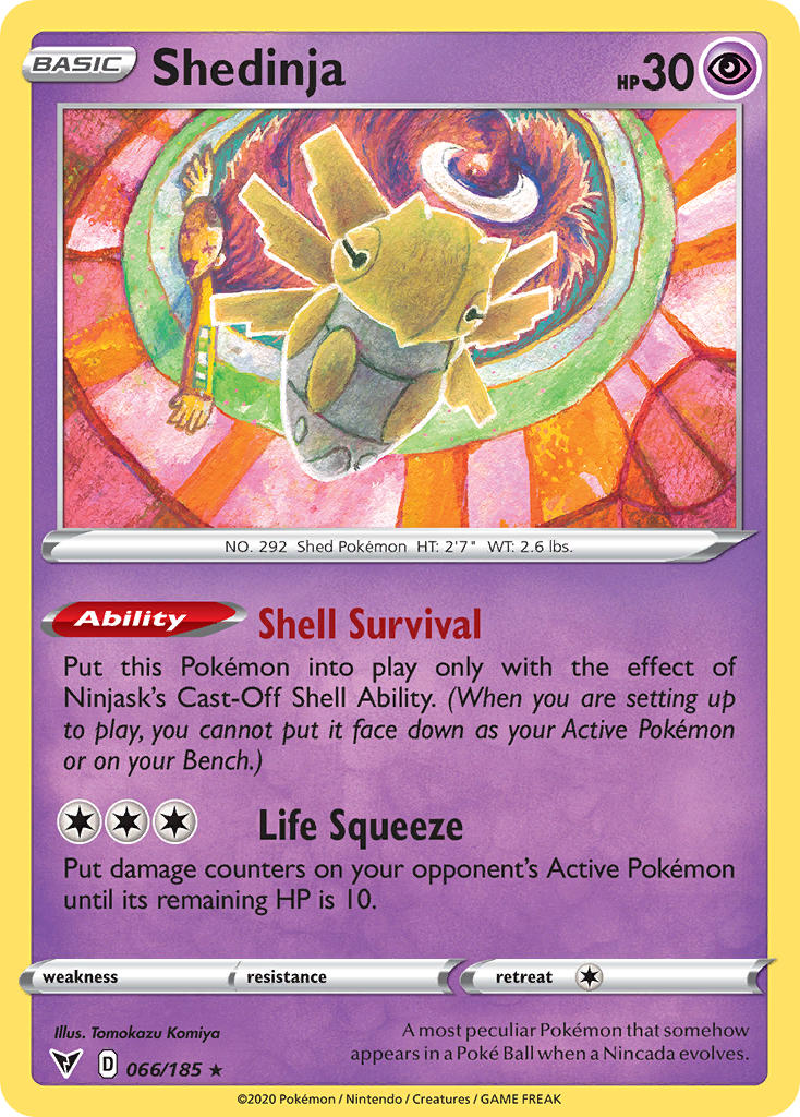 Shedinja (066/185) [Sword & Shield: Vivid Voltage] | Tables and Towers