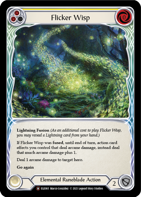 Flicker Wisp [U-ELE065] (Tales of Aria Unlimited)  Unlimited Rainbow Foil | Tables and Towers