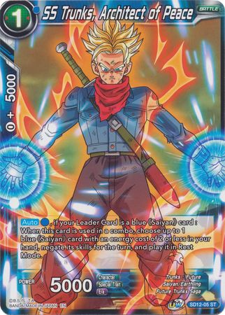 SS Trunks, Architect of Peace (Starter Deck - Spirit of Potara) (SD12-05) [Rise of the Unison Warrior] | Tables and Towers