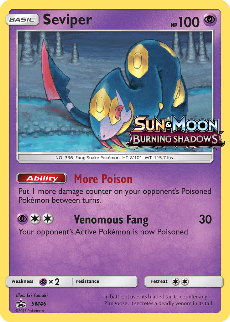 Seviper (SM46) [Sun & Moon: Black Star Promos] | Tables and Towers