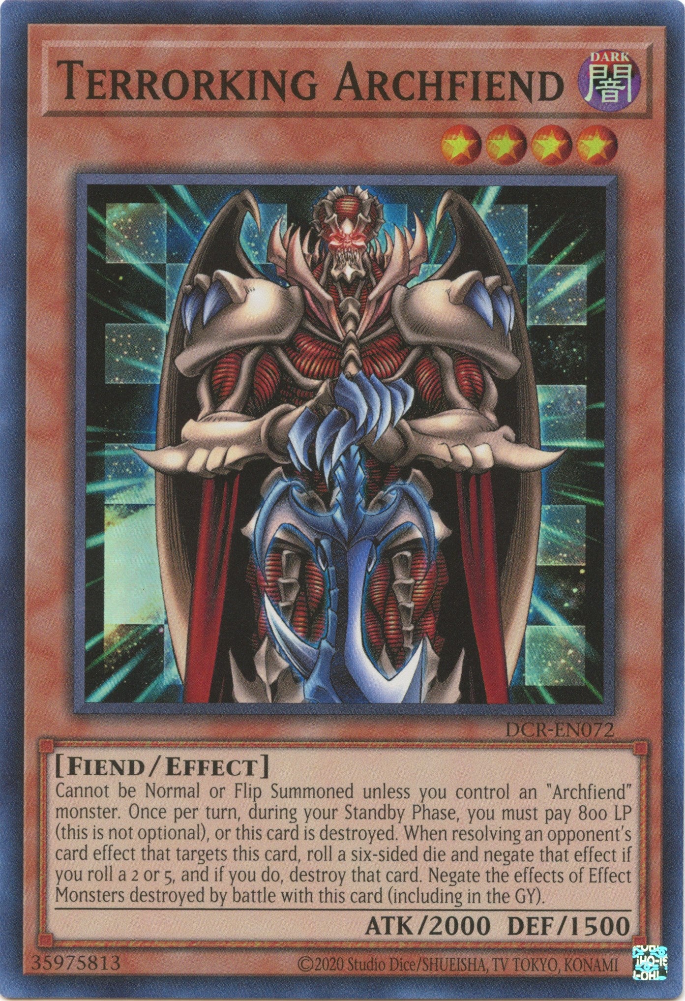 Terrorking Archfiend (25th Anniversary) [DCR-EN072] Super Rare | Tables and Towers